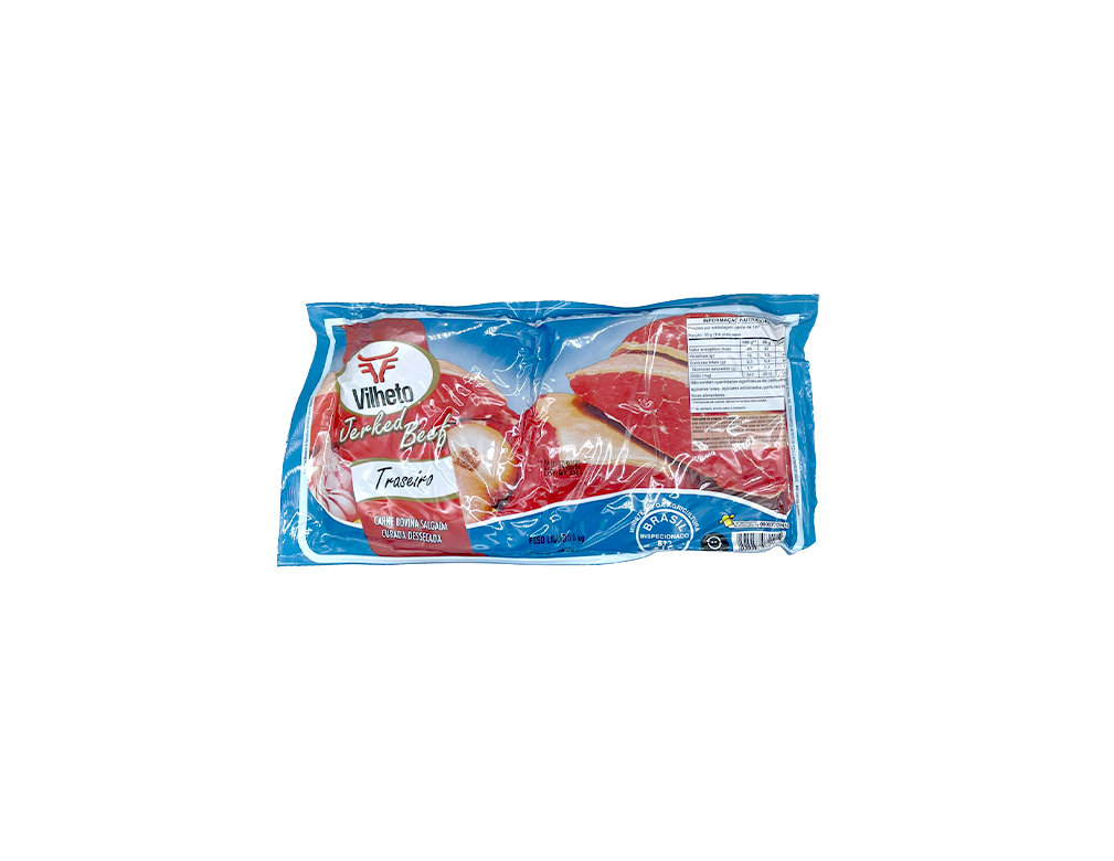 CARNE SECA BOVINA GRANDE TRASEIRO VILHETO 5 KG (CX 2 PCT)